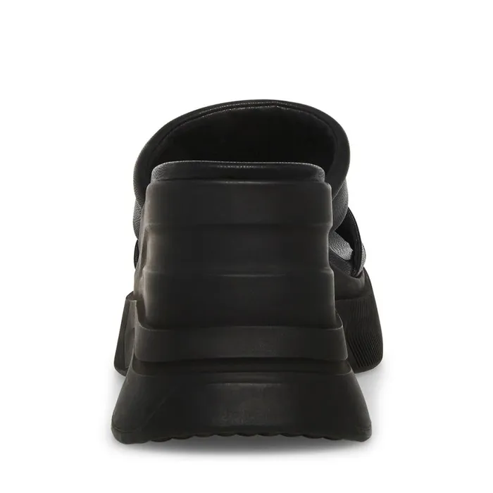 Steve Madden Clue Black Womens Sandals