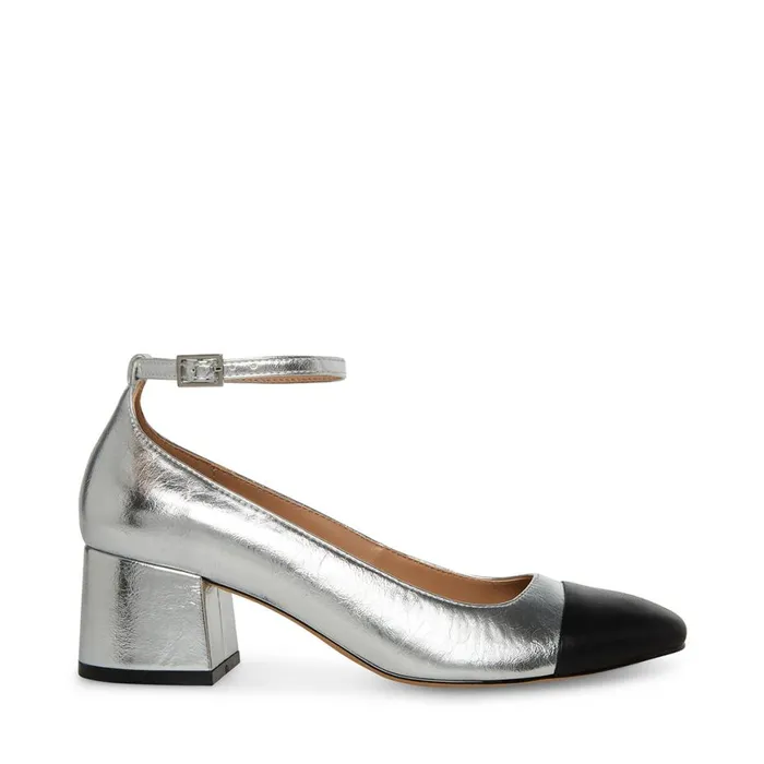 Steve Madden Eli Silver Multi Womens Heels