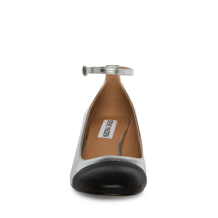 Steve Madden Eli Silver Multi Womens Heels