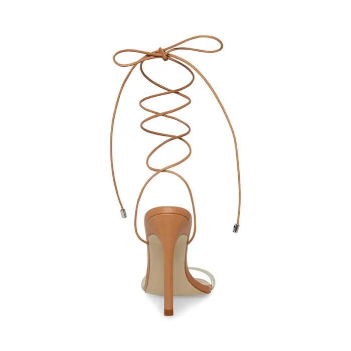 Steve Madden Eliza Tan Leather Womens Heels