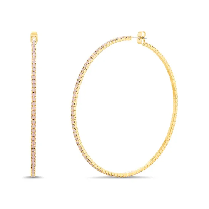 Steve Madden Hoopcrys Pink Womens Jewelry