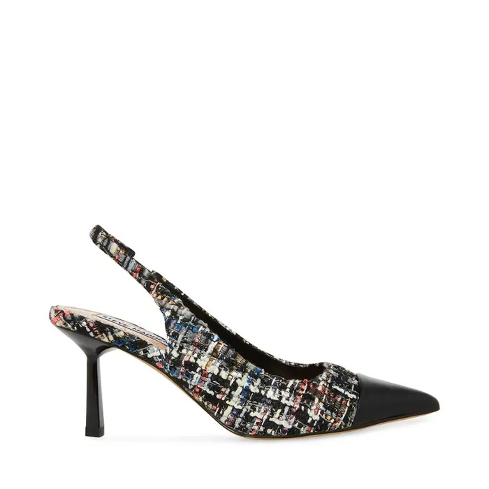 Steve Madden Kling Black Multi Womens Heels