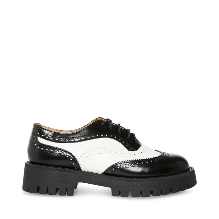 Steve Madden Lance Black Multi Womens Loafers and Flats