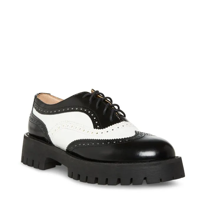 Steve Madden Lance Black Multi Womens Loafers and Flats