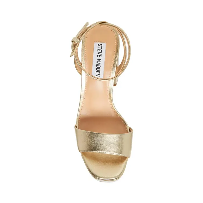 Steve Madden Lessa Champagne Womens Heels