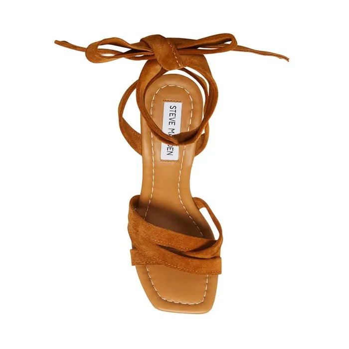 Steve Madden Maristella Chestnut Suede Womens Sandals