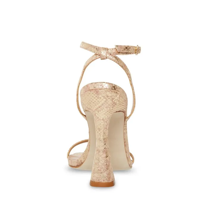Steve Madden Midnight Gold Snake Womens Heels