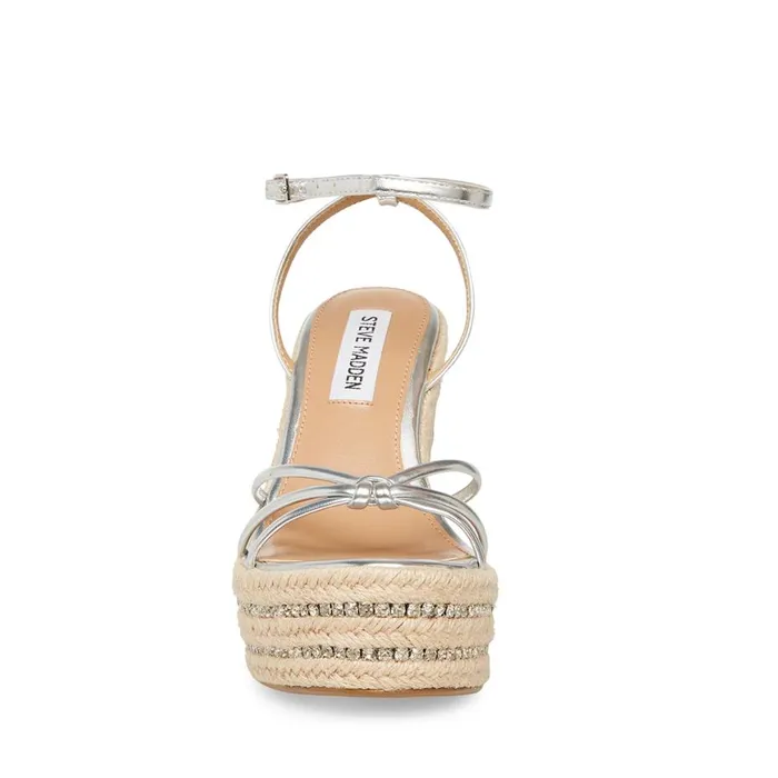 Steve Madden Mya Silver Womens Sandals