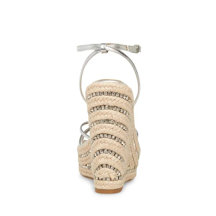Steve Madden Mya Silver Womens Sandals