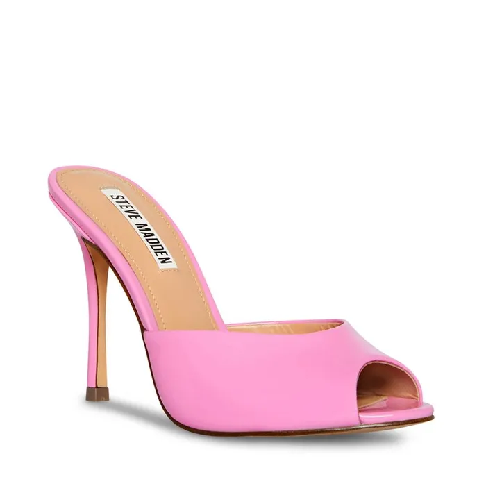 Steve Madden Priya Pink Patent Womens Heels Steve Madden Priya Pink Patent Womens Heels