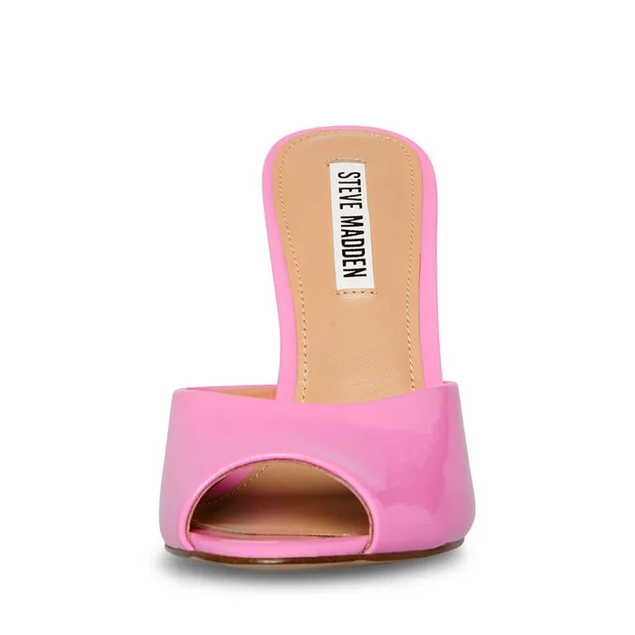 Steve Madden Priya Pink Patent Womens Heels Steve Madden Priya Pink Patent Womens Heels