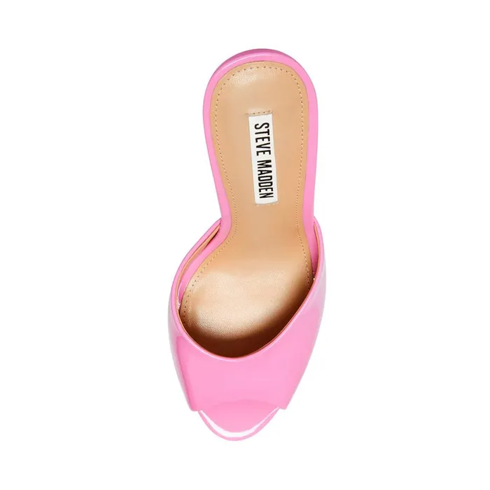 Steve Madden Priya Pink Patent Womens Heels Steve Madden Priya Pink Patent Womens Heels