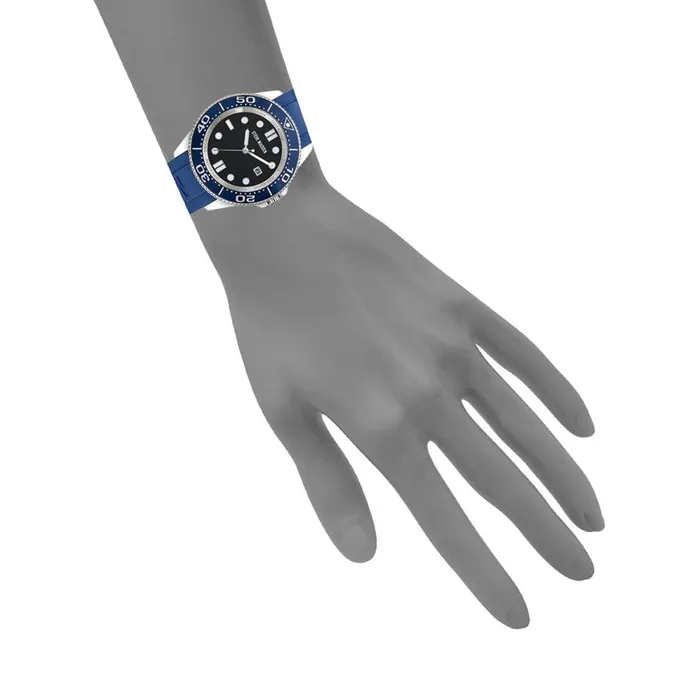 Steve Madden Rubberized Enamel Case Watch Blue Womens Watches