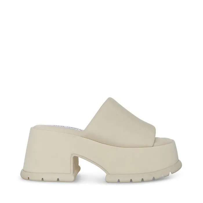 Steve Madden Shelly White Womens Sandals