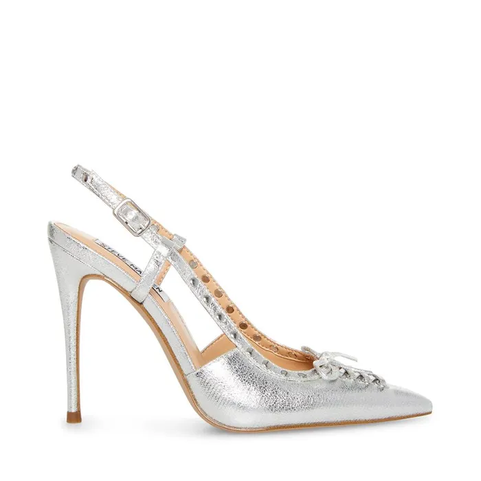 Steve Madden Vivant Silver Womens Heels