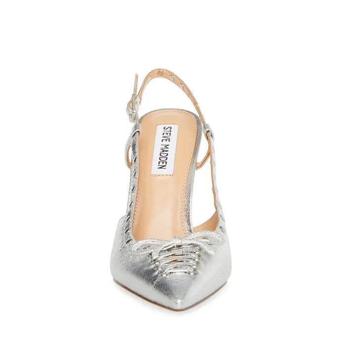 Steve Madden Vivant Silver Womens Heels