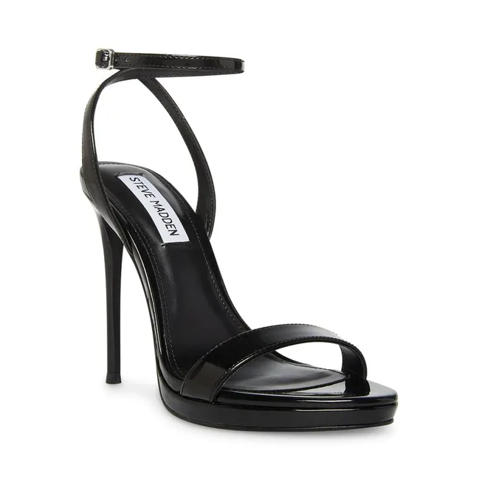 Steve Madden Wafer Black Patent Womens Heels