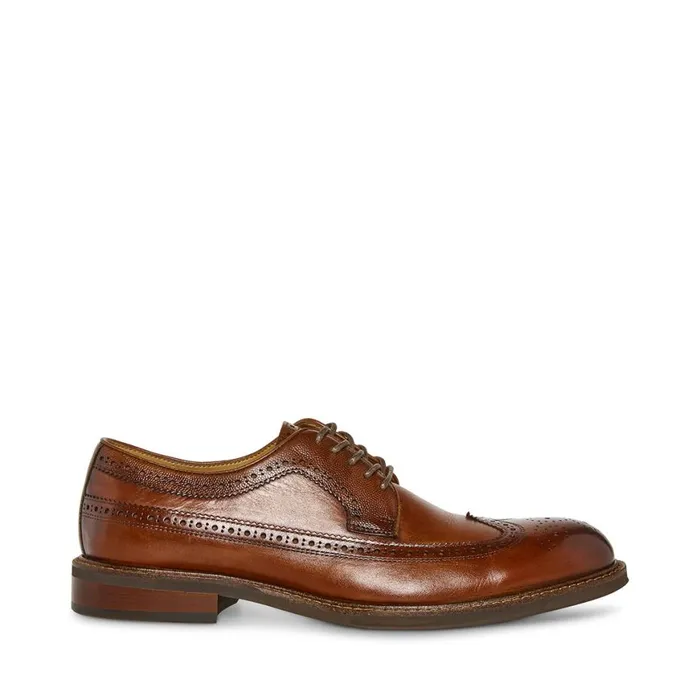 Steve Madden Xavion Tan Leather Mens Dress