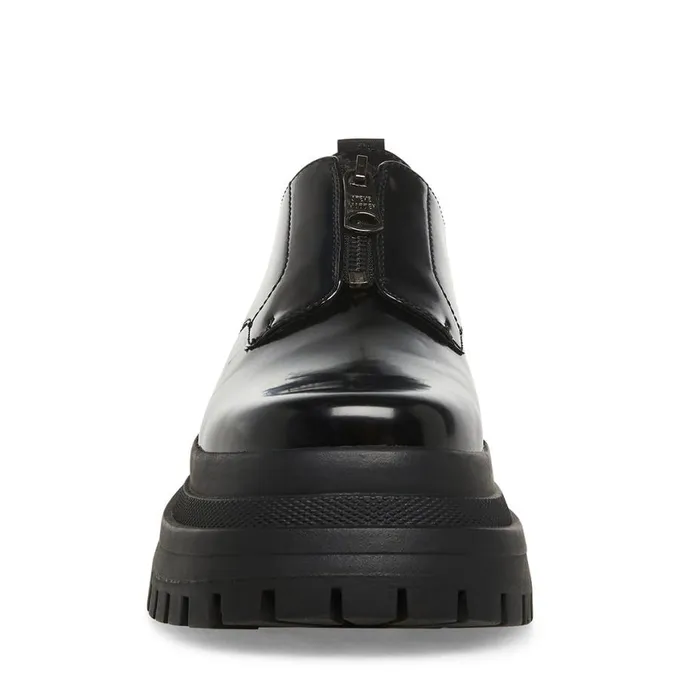 Steve Madden Zip Black Box Mens Loafers