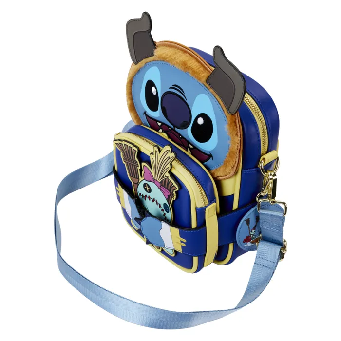 Stitch In Beast Costume Exclusive Crossbuddies Cosplay Crossbody Bag With Coin Bag Unisex Loungefly Bags and Wallets Stitch In Beast Costume Exclusive Crossbuddies Cosplay Crossbody Bag With Coin Bag Unisex Loungefly Bags and Wallets