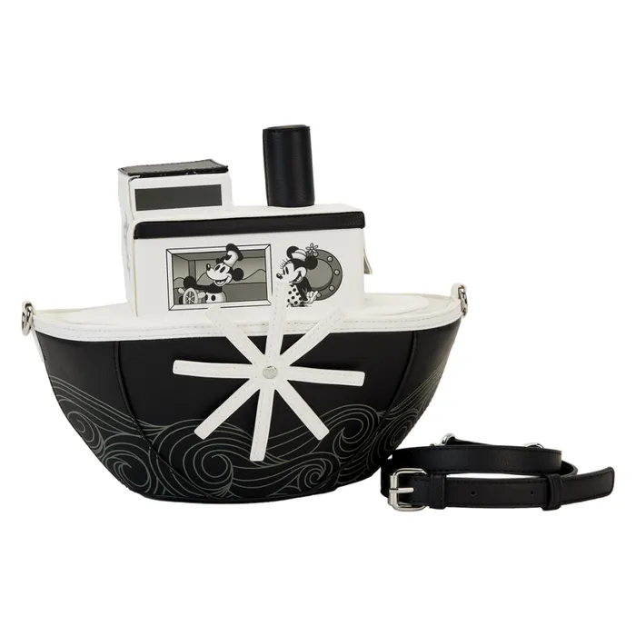 Stitch Shoppe Exclusive Steamboat Willie Figural Crossbody Bag Unisex Loungefly Crossbody Bags Stitch Shoppe Exclusive Steamboat Willie Figural Crossbody Bag Unisex Loungefly Crossbody Bags