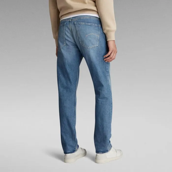 Straight Men GStar RAW Mosa Straight Jeans Faded Blue Pool