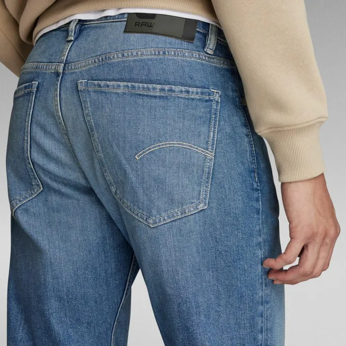Straight Men GStar RAW Mosa Straight Jeans Faded Blue Pool