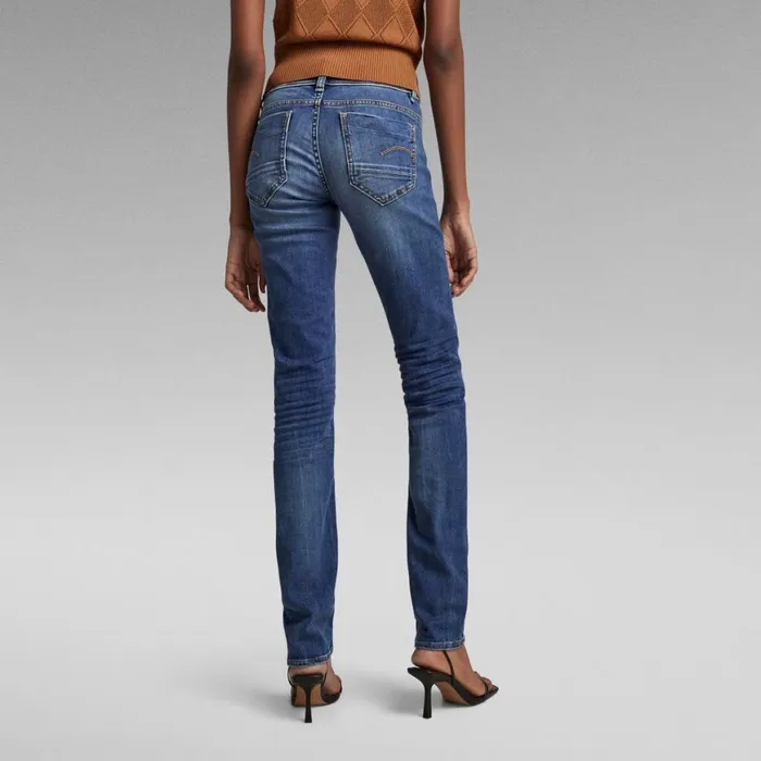 Straight Women GStar RAW Midge Saddle Straight Jeans Medium Indigo Aged