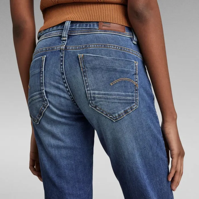 Straight Women GStar RAW Midge Saddle Straight Jeans Medium Indigo Aged