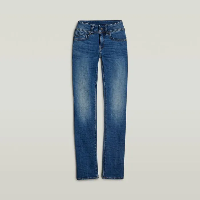 Straight Women GStar RAW Midge Saddle Straight Jeans Medium Indigo Aged