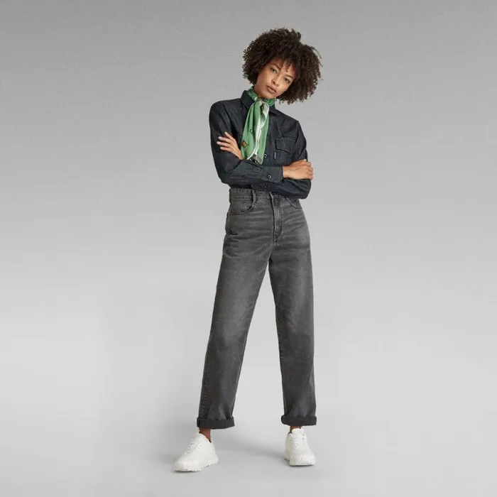 Straight Women GStar RAW Tedie Ultra High Straight Jeans Worn In Tin