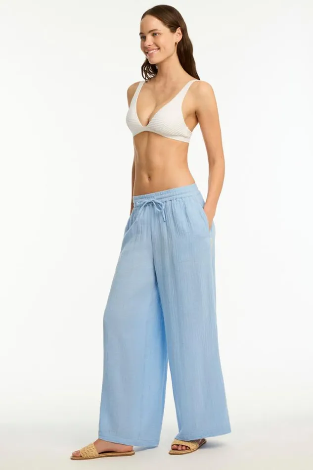 Sunset Beach Pant Sunset Cornflower Women Sea Level Pants