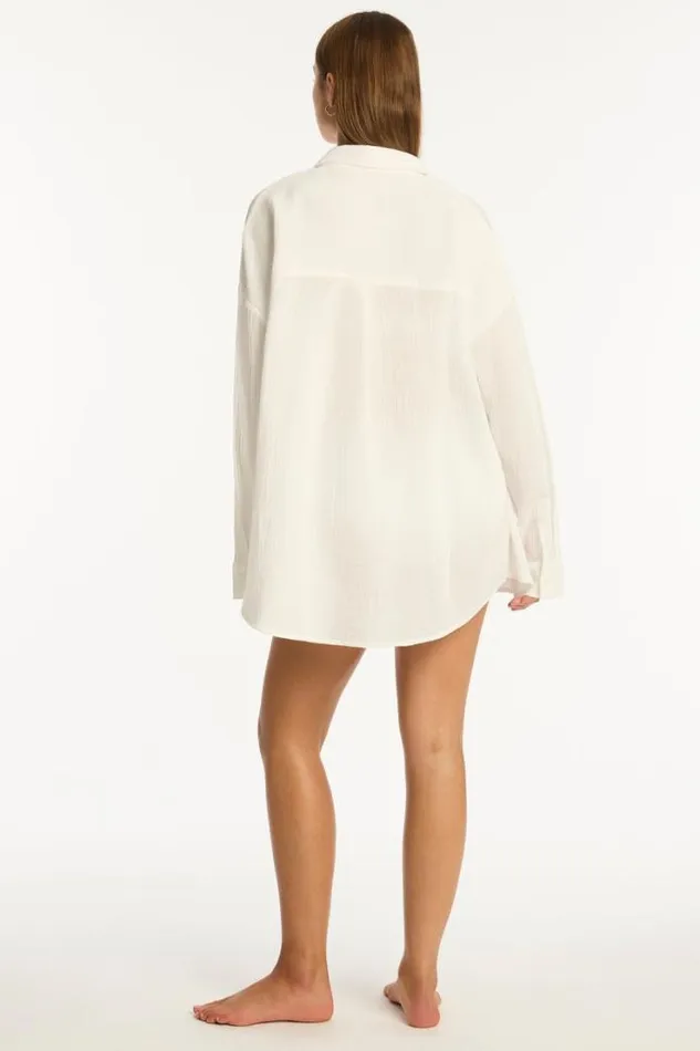 Sunset Beach Shirt Sunset White Women Sea Level Tops