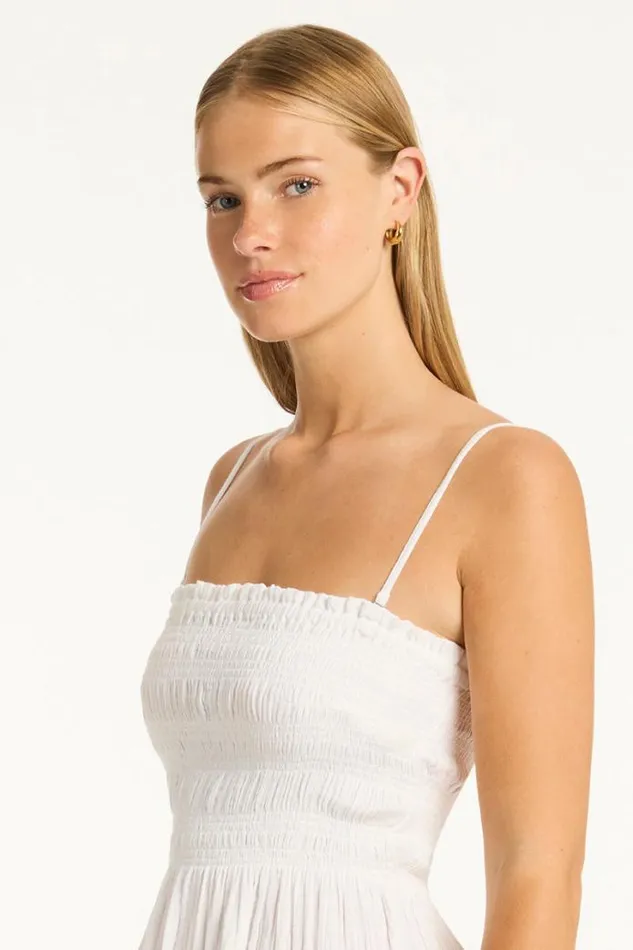 Sunset Short Bandeau Dress Sunset White Women Sea Level Dresses
