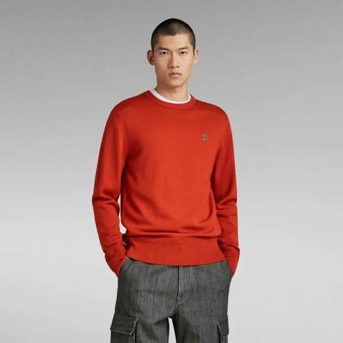 Sweaters Men GStar RAW Premium Core Knitted Sweater Rooibos Tea