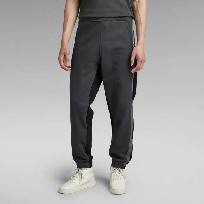 Sweatpants Men GStar RAW Tape Color Block Tapered Sweat Pants Cloackdark Black Sweatpants Men GStar RAW Tape Color Block Tapered Sweat Pants Cloackdark Black