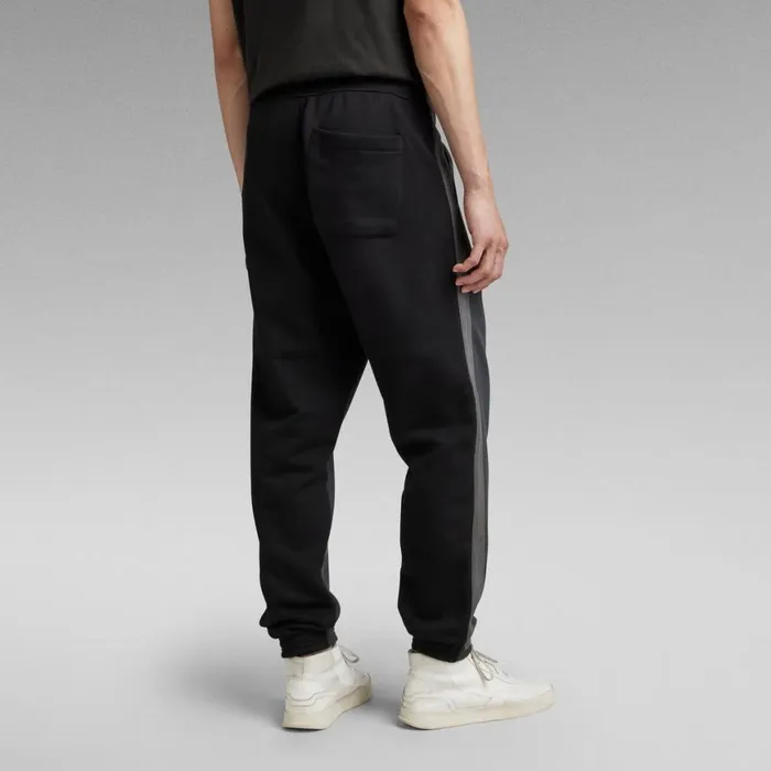 Sweatpants Men GStar RAW Tape Color Block Tapered Sweat Pants Cloackdark Black