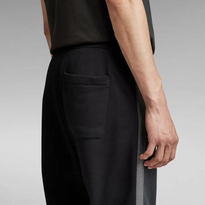 Sweatpants Men GStar RAW Tape Color Block Tapered Sweat Pants Cloackdark Black