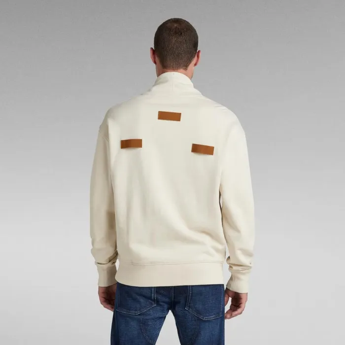 Sweatshirts and Hoodies Men GStar RAW Cargo Mock Sweater Dark Talc