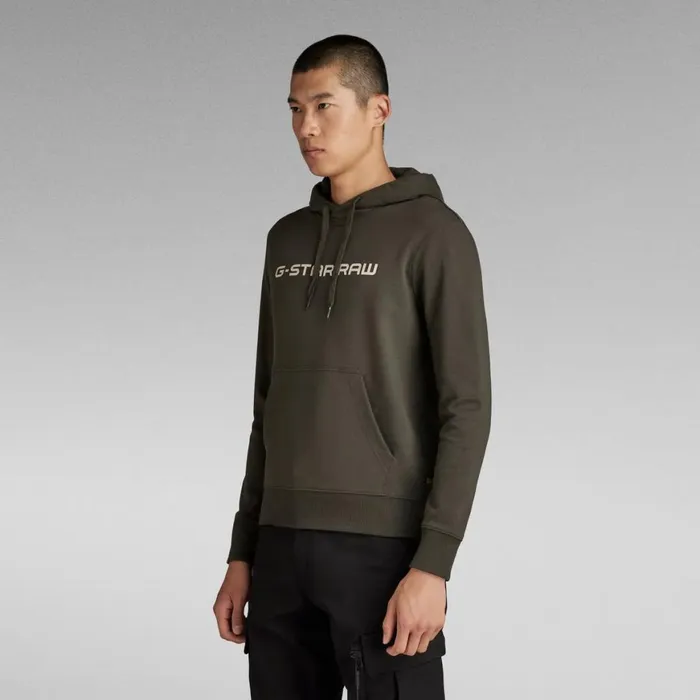 Sweatshirts and Hoodies Men GStar RAW Graphic Core Hooded Sweater Asfalt