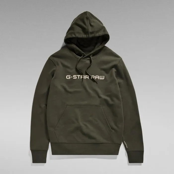 Sweatshirts and Hoodies Men GStar RAW Graphic Core Hooded Sweater Asfalt