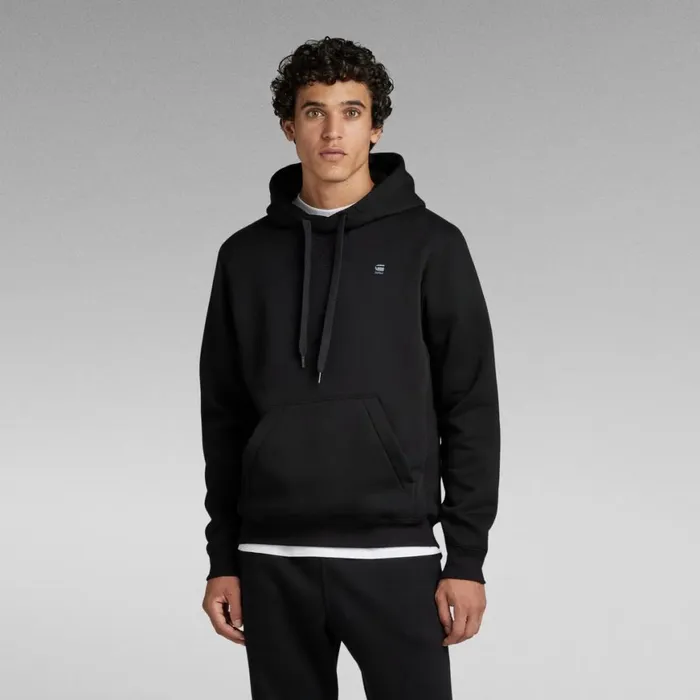 Sweatshirts and Hoodies Men GStar RAW Premium Core Hooded Sweater Dark Black