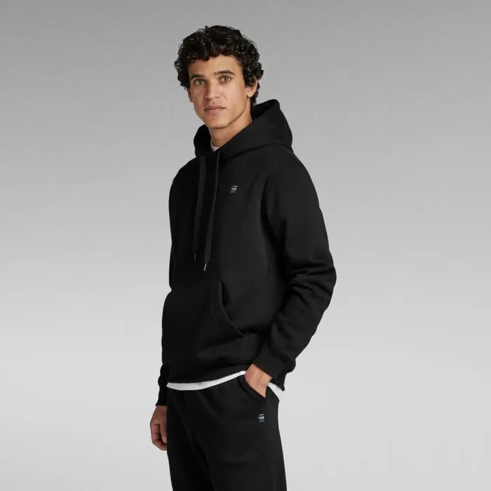 Sweatshirts and Hoodies Men GStar RAW Premium Core Hooded Sweater Dark Black