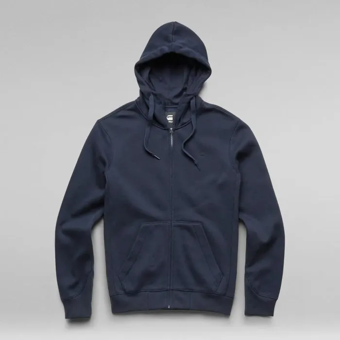 Sweatshirts and Hoodies Men GStar RAW Premium Core Hooded Zip Sweater Sartho Blue Sweatshirts and Hoodies Men GStar RAW Premium Core Hooded Zip Sweater Sartho Blue