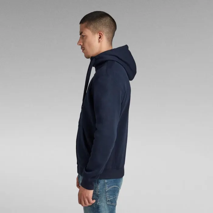 Sweatshirts and Hoodies Men GStar RAW Premium Core Hooded Zip Sweater Sartho Blue