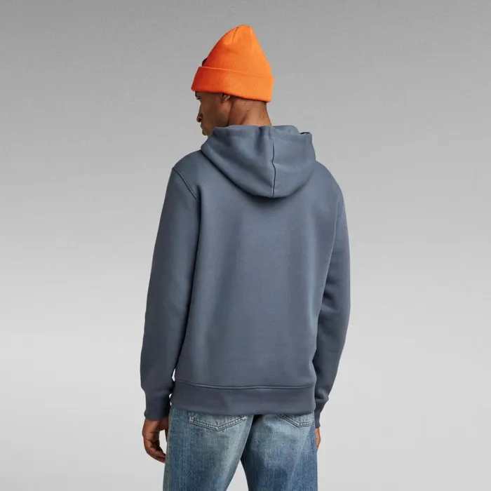 Sweatshirts and Hoodies Men GStar RAW Retro Shadow Graphic Hooded Sweater Fantem Blue