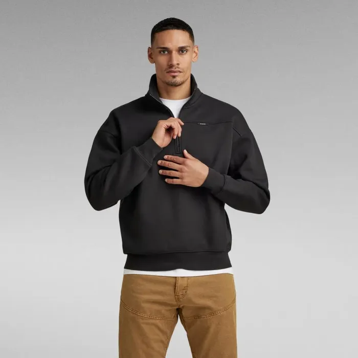 Sweatshirts and Hoodies Men GStar RAW Skipper Loose Sweater Dark Black