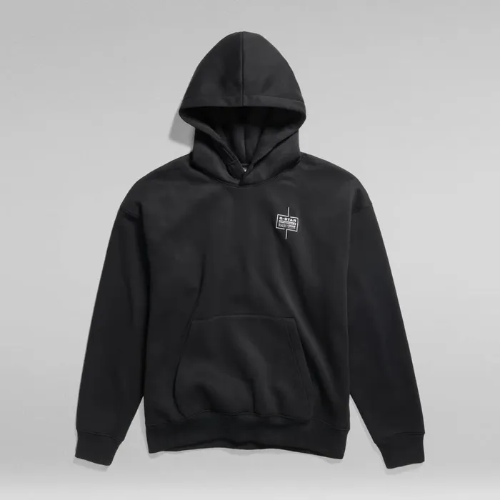 Sweatshirts and Hoodies Men GStar RAW Unisex Core Loose Hooded Sweater Dark Black Sweatshirts and Hoodies Men GStar RAW Unisex Core Loose Hooded Sweater Dark Black