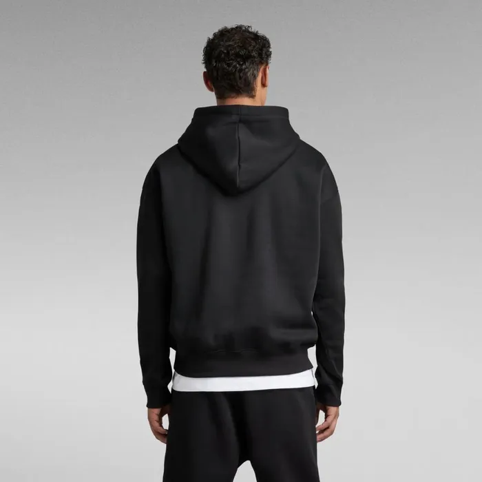 Sweatshirts and Hoodies Men GStar RAW Unisex Core Loose Hooded Sweater Dark Black