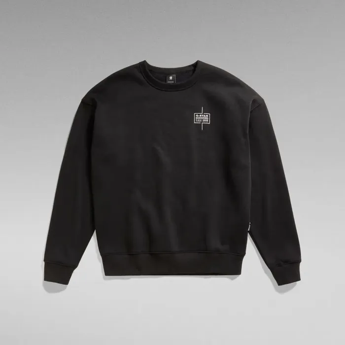 Sweatshirts and Hoodies Men GStar RAW Unisex Core Loose Sweater Dark Black